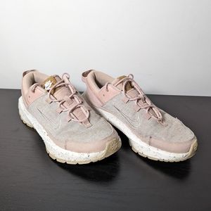 Nike Crater Remixa Womens Shoes Lace Up Sneakers Pink Oxford Size 8.5
